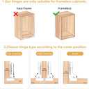 Furniware 10 Pack Frameless Full Overlay Soft Close Cabinet Hinges, Speed Control 4D Adjustment European Hinges, Stainless Steel Kitchen Cabinet Hardware Clip-On, 45~110 Open Angle