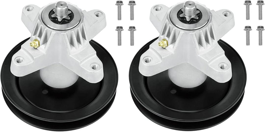 Youxmoto 42" Deck LT1042 Mower Spindle Assembly 918-04456 918-04461 Fit for Cub Cadet, Fit for Troy Bilt, Fit for MTD LT4200, Fit for Toro LX420 LX425, Replaces 918-04456A 918-04456B (2 Pack)
