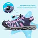 DREAM PAIRS Boys Girls Summer Outdoor Athletic Sport Sandals Walking Hiking Hook and Loop Adjustable, Size 1