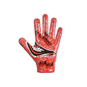 Joker Football Gloves for Kids L, Red