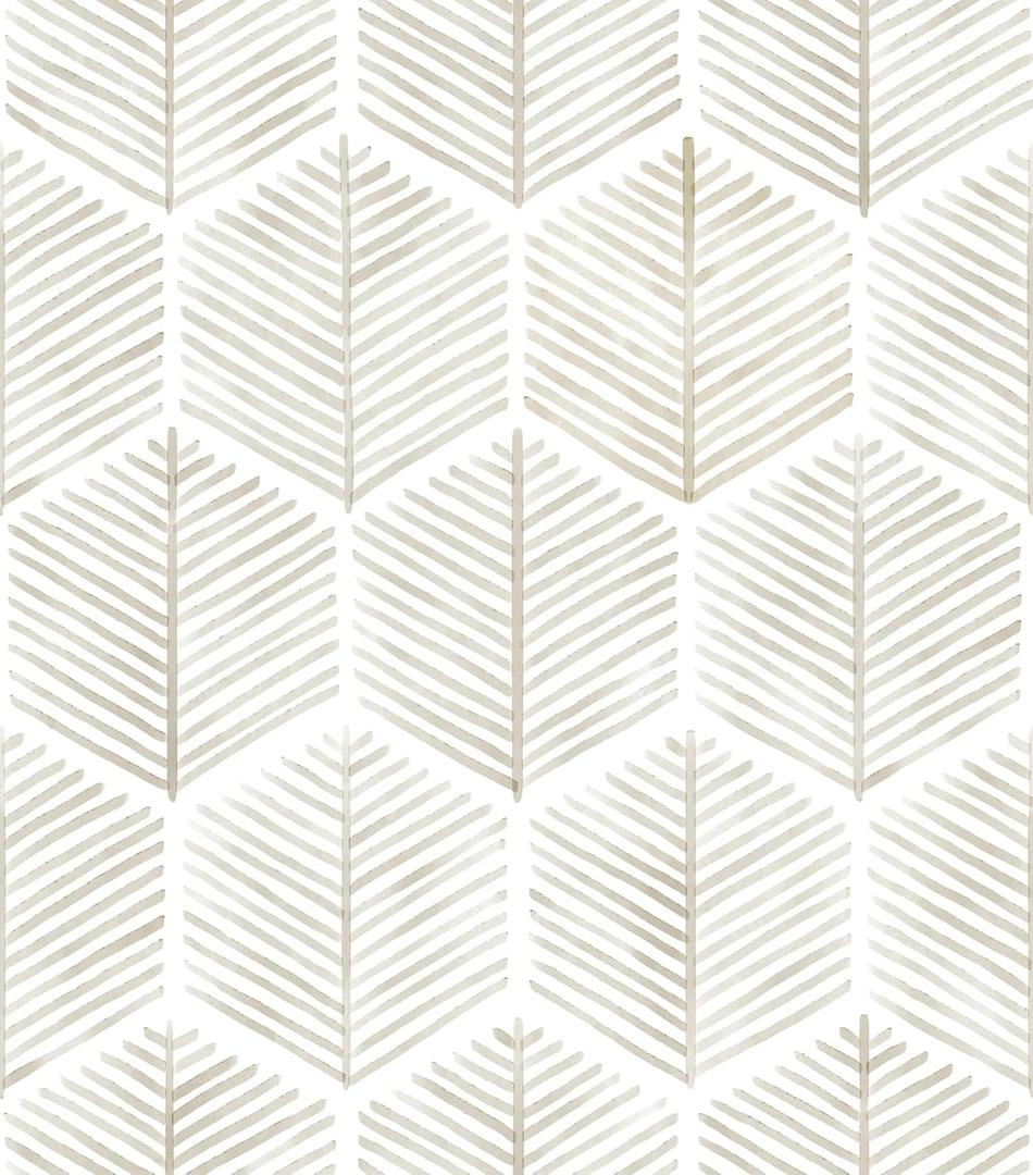 MelunMer 118In L 17.3In W Modern Peel and Stick Wallpaper Boho Contact Paper for Cabinets/Drawers Self Adhesive Removable Wallpaper for Bedroom/Bathroom Waterproof Geometric Contact Paper Beige/White (118"17.3" 14.2 Sq.ft)