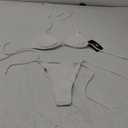 Women's Two Piece Thong Bikini Sets Sexy Halter Triangle Swimsuit Brazilian String Bathing Suits S