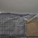 VEVOR Folding Shopping Cart, Jumbo Grocery Utility Cart with Double Baskets, 360° Swivel Wheels, 110 LBS Large Capacity Heavy Duty for Laundry, Shopping, Grocery, Luggage, Black