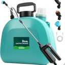 Battery Powered Sprayer 2 Gallon, 7.4V Powful Electric Pump Sprayer in Lawn and Garden with 32'' Wand, Backpack Weed Sprayer for Yard, Fertilizer