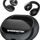 Monster Open Ear AC600 Headphones, Bluetooth 5.4 Wireless Earbuds with HiFi Stereo, Clip-On Earbuds with ENC Clear Call, 21H Playtime, Touch Control, IPX6 Waterproof Wireless Headphones for Exercise
