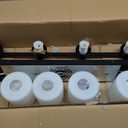 4 Light Modern Bathroom Light Fixtures Over Mirror, Black Vanity Lights for Bathroom Wall Sconces with Milky White Glass Shades, E26 Socket (Bulbs Not Included)