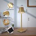 Set of 2 LED Cordless Table Light, Rechargeable Battery Powered 3 Levels Brightness Dimmable for Portable Outdoor Hotel Restaurant Dining Study Table Lamps Wood