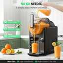 WETIE Slushie Machine, 82oz Slushy Maker with Adjustable Temperature, LED Display, Auto-Clean, 5-in-1 Frozen Drink Maker for Ice Cream, Frapps, Milkshake, Frozen Margaritas, 24H Running for Home