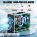TUDIVING Portable Air Compressor 4500Psi / 30Mpa with Auto-Stop | Auto-Stop Feature, 4500Psi Pressure, Portable Design, 30Mpa Capacity