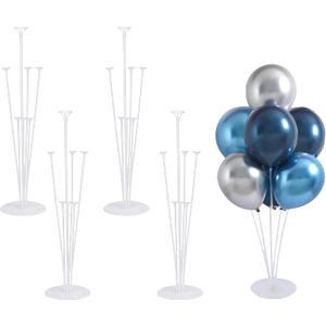 Balloon Stand Kit For Table - 4 Sets Balloon Sticks with Base For Birthday Graduation Party Decorations