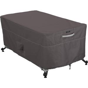 Classic Accessories Ravenna Water-Resistant 56 Inch Rectangular Fire Pit Table Cover, Outdoor Table Cover