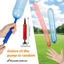 100pcs Rocket Balloons with Two Air Pump Colorful Giant Rocket Balloons for Parties