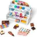 Melissa & Doug Wooden Chocolate Factory Pretend Play Set, Play Food Candy Maker for Boys and Girls - FSC-Certified