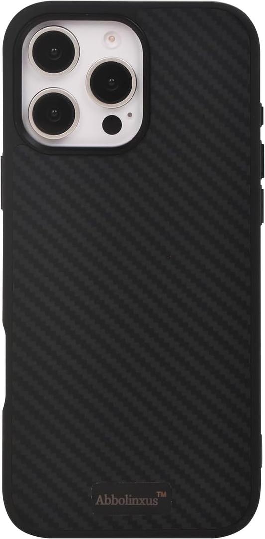for iPhone 16 Case. Unique & Classy Shockproof Protective Cover. Compatible with MagSafe Charging. (Carbon Fiber, iPhone 16 pro max 6.9)