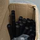 Black Jumbo Smoothie Straws, Black Disposable Wide-mouthed Large Milkshake Straws 9'' Inches High/Tall 100 pack