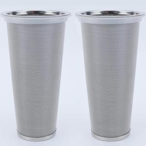 Fermus Set of 2 Cold Brew Coffee Filter for 32oz / 1Quart Wide Mouth Mason Jar Infuser 304 Stainless Steel Strainer with Seal Ring Design for Grounds Tea Fruit Coffee Filter
