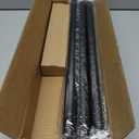 Curtain Rods 18-88 Inch, 1" Heavy Duty Adjustable Curtain Rod for Windows, Black Long Window Treatment Rod, Modern Design, Easy Installation