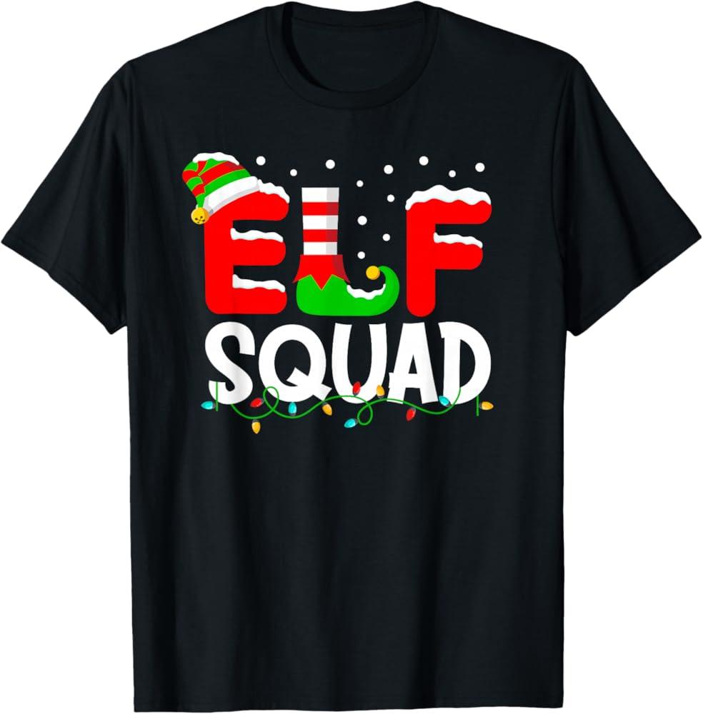 Elf Squad Christmas Matching Family Toddler Boy Girl Funny TShirt, M