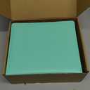 2 Pack 3 Ring Binder Junior Size Pu Leather Binder 2 Inch D Rings with 5 Colors Dividers 5.5" x 8.5" Holds Up to 500 Sheets with Pen Loop Pocket Small Binder for Office School (Green & blue)