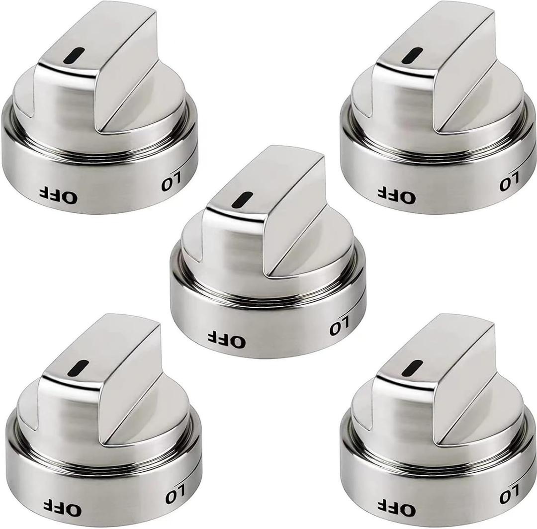 5 Packs AEZ73453509 Stove Knobs Replacements for LG Stove, LG Oven Knobs Replacements Compatible with AEZ72909008 LRG3085ST LRG3095ST LRG3081ST LRG3091ST LRG3093ST