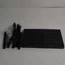 Locker Organizer Shelf Adjustable Width and Height, Stackable, Ideal Locker Shelf for School, Office, Gym Lockers, or Even Kitchen Cabinets & Under Sink Organization (Black 1 Pack)