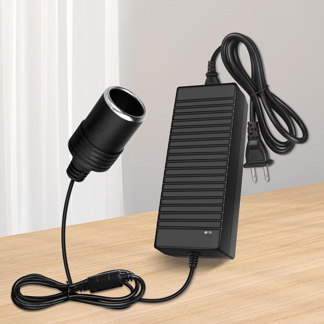 inShareplus 12V 120W AC to DC Converter, 110V to 12V 10A Car Cigarette Lighter Adapter to Wall Outlet Socket, 12 Volt Power Supply Transformer for Car Devices (MP3, Fan, Dash Cam etc.)