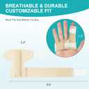 Promifun Finger Braces, Trigger Finger Splints for Straightening, Mallet Finger and Broken Finger, Finger Straighteners Provide Support and Relieve Pain - Khaki (Beige)