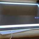 Amorho LED Mirror for Bathroom 28X20 Inch with Backlight and Front Lit, Fogless Mirror for Wall Mounted, Dimmable, 3 Colors, Memory