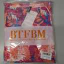 BTFBM Womens Spring 2026 Casual Maxi Dresses Short Sleeve Smocked Tiered Floral Boho Long Beach Dress with Pockets (M)