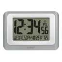 La Crosse Technology 513-88907-INT Digital Atomic Clock with Temperature - Cool Gray/Silver