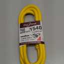 6ft Yellow Outdoor Extension Cord Waterproof, UL Listed, 10/3 SJTW Heavy Duty 3 Prong, 10 Gauge 15A Power Cord Ideal for Indoor Outdoor Lights, Appliances, and Lawn