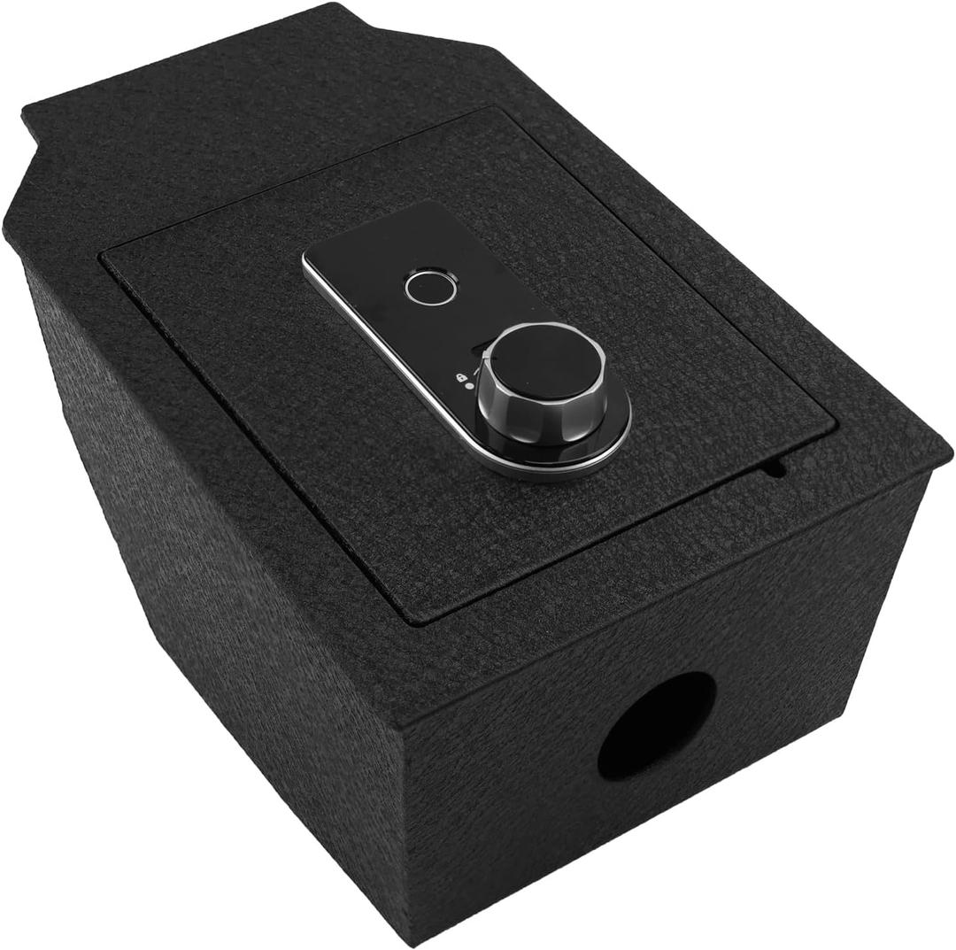 WASAI Pro Fingerprint Center Console Gun Safe Vault for BMW X3 2025-2026 | Truck Console Safe with Fingerprint Access and Hidden Hinge Design. Built for Secure Vehicle Storage.