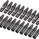MFL. 3-Pin XLR Cable Connector Male and Female with Nickel Housing and Silver Contacts Mic Cable Plug Connector Audio Socket, Black, 10 Pairs