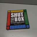 Classic Original Shut The Box Game, Math Dice Board Game for Family Night Classroom Travel, Wooden Table for Group Kid Adult Senior, Camp Party Bar, Easy Quick and Fun, 2-4 Players (color-coded)