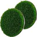 Golf Hole Cup Putting Green for Backyard Practice Putting Green Hole Simulated Lawn and Metal Base(2 Pieces)