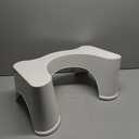 Squatting Step Toilet Stool, Non Slip Bathroom Step Up Stool, Proper Toilet Posture Footstool for Constipation Piles Bloating Flatulence Relief(White)