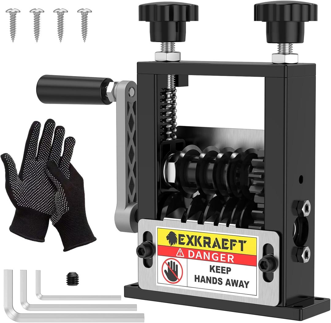 Wire Stripper Machine Gauge Wire 3-17mm, Manual & Electric Drill Compatible Copper Wire Stripping Tool with 6 Channels 5 Blades, Scrap Wire Stripping Machine for Efficient Cable Stripping
