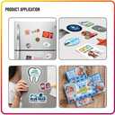 Business Card Magnets Peel and Stick 250 Pack - 2" x 3.5 Magnetic Sheets with Adhesive Backing for Crafts, DIY - Strong Craft Flexible Self Sticky Magnet Set for School Classroom, Fridge, Photo, Cards