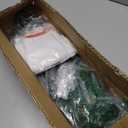 CCINEE 3FT Artificial Christmas Tree, Small Mini Table Top Green Xmas Tree with Flocking Snow Frost Tip and Metal Stand for Porch Coffee Table Centerpiece Arrangements Home Office Holiday Decor