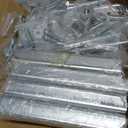 8" Galvanized Swivel Top Bunk Bracket Kit with Hardware for 3"x3"2"x3",1.5"x3" Boat Trailer Crossmember, Boat Trailer Bunk Brackets & Square U-Bolts