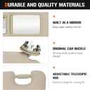 Left Driver Side Beige Sun Visor for 2006-2013 Toyota RAV4, Sunvisor with Vanity Light Replacement 74320-42501-B2