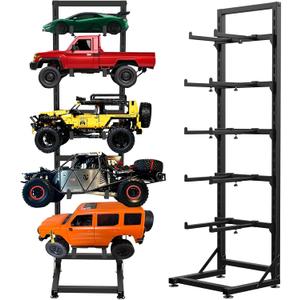 RC Car Stand Display Rack, Universal RC Model Display Shelf, Adjustable RC Car Show Stand for 1/6 1/10 1/12 1/18 1/24 FCX10 FCX24 FCX18 SCX24 SCX18 SCX10 Scale Cars Trucks