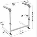 6-Speed Adjustable Sofa armrest with ergonomically Designed Safety Handle to Assist Independent Living, Suitable for Elderly and Disabled People, Vertical Support Frame, Simple, Safe, Anti Slip