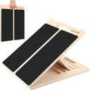 Portable Slant Board for Calf Stretching, Adjustable Wooden Calf Stretcher Incline Board, Calf Stretch Board for Squats Leg Knees Heel Ankle Stretching, 15.5 x 11.6 x 1.45 inches