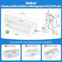 WPW10212139 Refrigerator Door Shelf Bin Compatible with Maytag Whirlpool Refrigerator Door Shelf Parts Replacement W10212139 Cantilever Bin WRF555SDF WRF555SDH GI6FDRXX GI6FARXX GI6SDRXX Left Bin