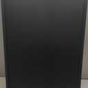 Heavy Duty Slide-in Folding A Frame Sign Sidewalk Sign 24x 36 Inch Steel Metal Double-Side Pavement sign Corrugated Plastic Poster (24x36 inch(Corrugated Plastic Sheets insert))