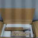 RUSTOWN Rattan Bathroom Wall Cabinet, Boho Medicine Cabinet with 2 Arched Doors, Farmhouse Over The Toilet Storage Cabinets with Adjustable Shelves & Towel Bar, 3-Tier Wall Mounted Cabinets (Natural Oak)