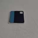 TUCCH Case Wallet for iPhone 12/iPhone 12 Pro 5G, RFID Blocking Card Slot PU Leather Stand Magnetic Folio Cover with TPU Protective Interior Shell Compatible with iPhone 12/12 Pro, Dark Blue&Lake Blue