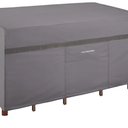 Patio Table Covers Waterproof Rectangular, Hickory Patio Furniture Cover Gray 109''L x 84''W x 32''H Rectangle Outdoor Lawn Table and 7-9 Chairs Covers All Weather Proof