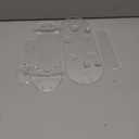 Storage Holder Compatible for Dyson Styler Accessories Acrylic 6 Holes Countertop Organizer Stand Desktop Organizer (Transparent)